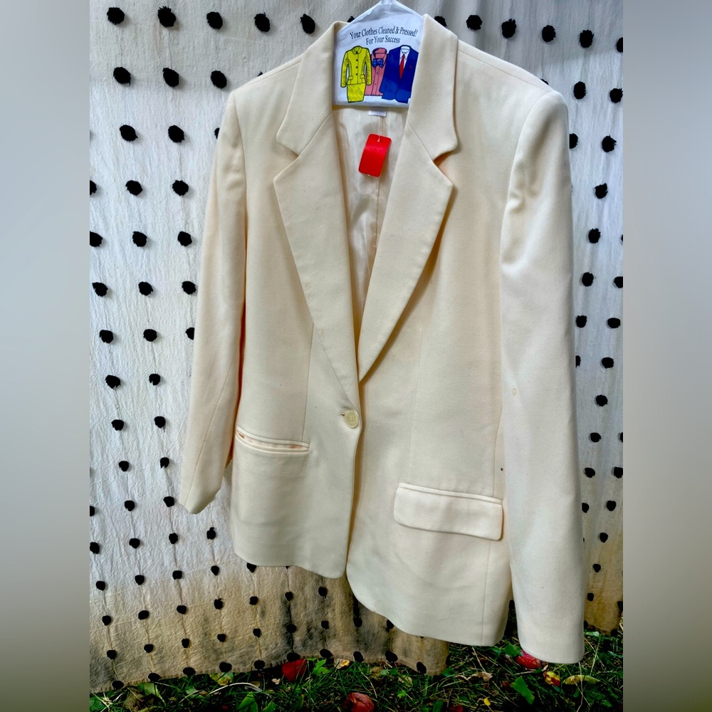 Vintage Pendleton Cream Blazer Jacket